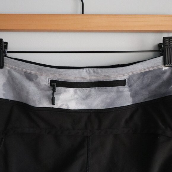 Lululemon Womens Black Sz 8 Turbo Run Athletic Pocket Shorts - Picture 5 of 10